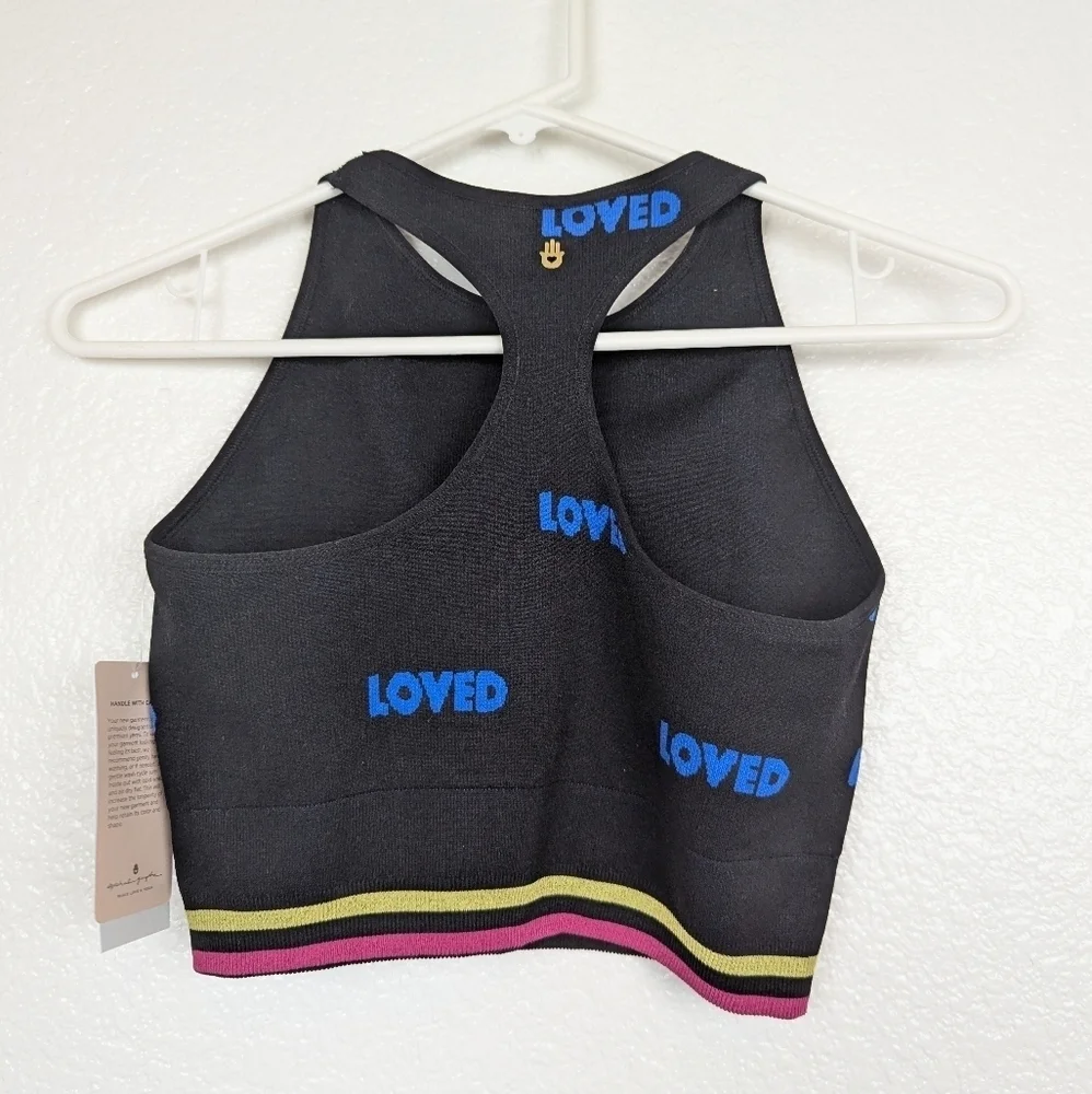 NWT Spiritual Gangster loved jacquard high neck sports bra - Picture 3 of 3